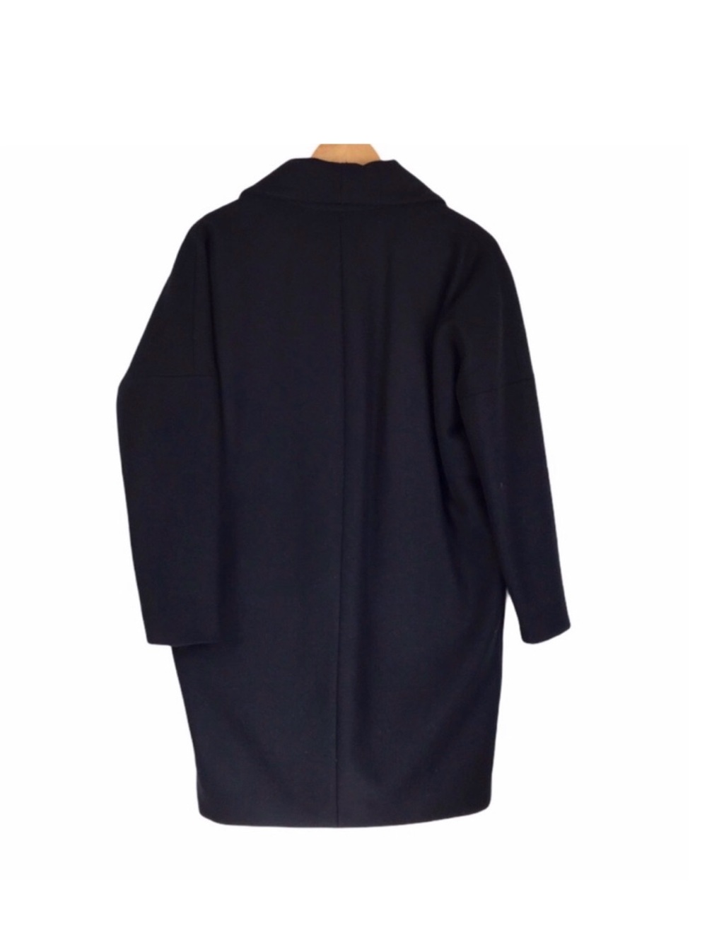All Saints Klein black wool oversized coat - Picture 5 of 8